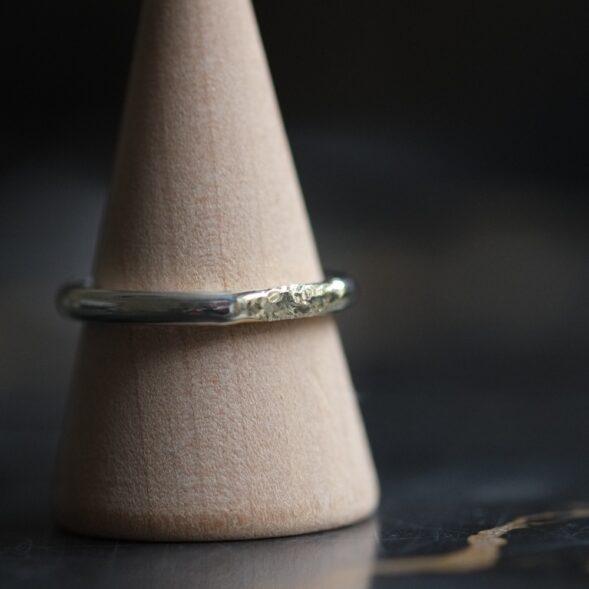 zilver en gouden ring - Afbeelding 3