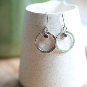 oorbellen zilver met amethist