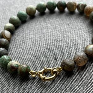 Armband met Indische agaat kralen