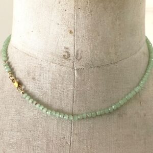 kralen ketting geknoopt turquoise groen
